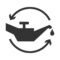 illustration of oil change icon in dark color and white background vector e1739776837789
